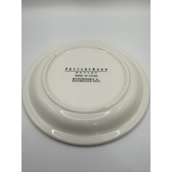Pottery Barn Outlet Set of 4 Appetizer Snack Dessert Plates Vegetable Images - Picture 9 of 10